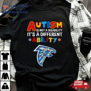 Atlanta Falcons Autism Is Not A Disability It’s A Different Ability Shirt
