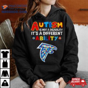 Atlanta Falcons Autism Is Not A Disability It S A Different Ability Tshirt