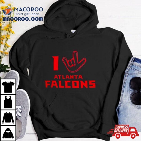 Atlanta Falcons The Nfl Asl Collection By Love Sign Tri Blend Shirt