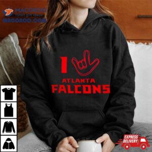 Atlanta Falcons The Nfl Asl Collection By Love Sign Tri Blend Tshirt