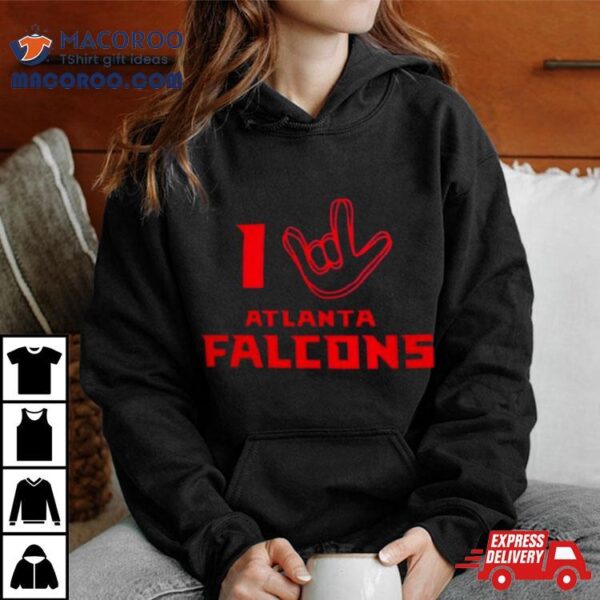 Atlanta Falcons The Nfl Asl Collection By Love Sign Tri Blend Shirt