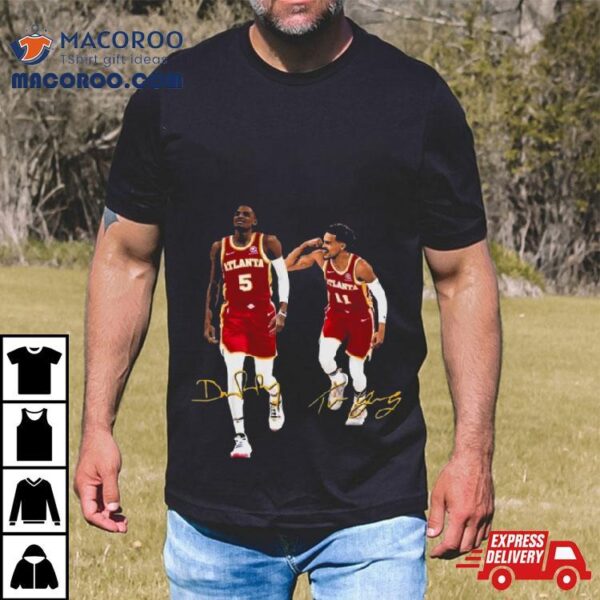 Atlanta Hawks Basketball Signatures 2023 T Shirt