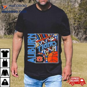 Auburn Tigers Basketball Art Tshirt