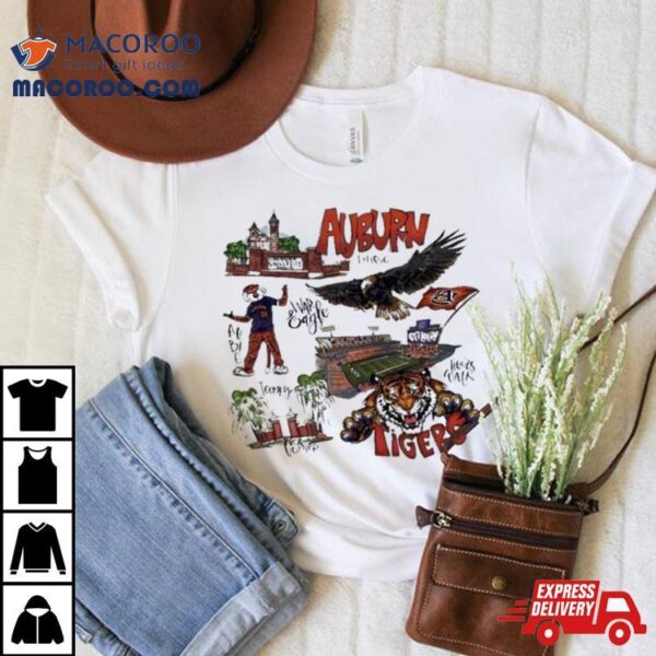 Auburn Tigers Est 1856 Toomer’s Corner Mascot T Shirt