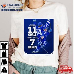 Auston Matthews 11 Goals In His Last 7 Games Shirt 2 Auston Matthews Goals In His Last Games Tshirt