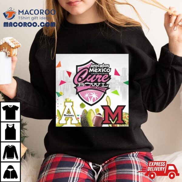 Avocados From Mexico 2023 Cure Bowl Orlando Appalanchian State Vs Miami Oh Exploria Stadium Orlando Fl College Football Bowl Games T Shirt