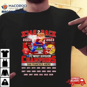 Back Back Nfc West Division Champions San Francisco Ers Tshirt