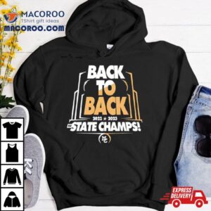 Back To Back State Champs Caravan Football Logo Tshirt