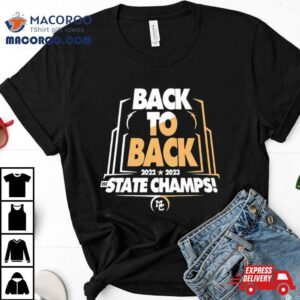 Back To Back State Champs Caravan Football Logo Tshirt