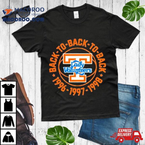 Back To Back To Back Tennessee Volunteers Shirt