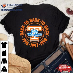 Back To Back To Back Tennessee Volunteers Tshirt