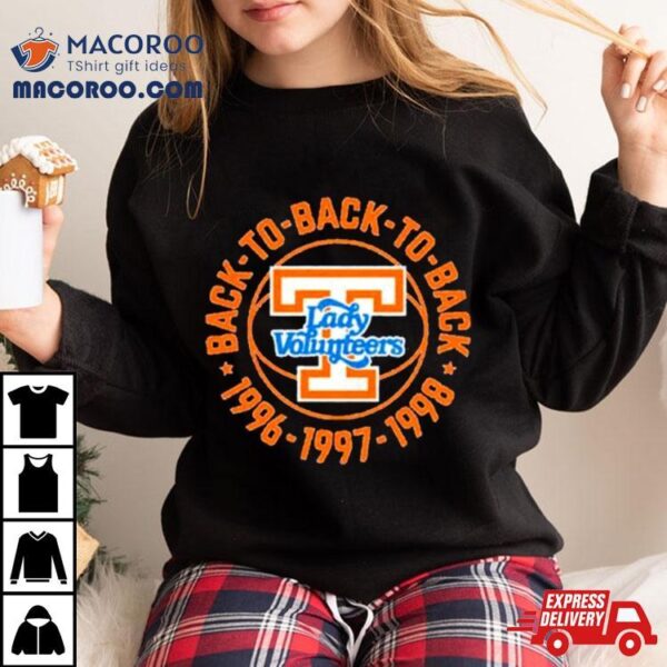 Back To Back To Back Tennessee Volunteers Shirt