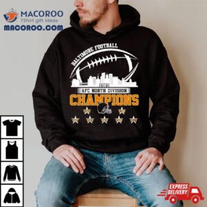 Baltimore Football Skyline Afc North Division Champions Tshirt