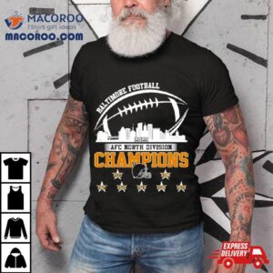 Baltimore Football Skyline Afc North Division Champions Tshirt