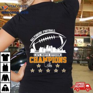 Baltimore Football Skyline Afc North Division Champions Tshirt