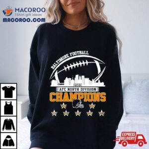 Baltimore Football Skyline Afc North Division Champions Tshirt