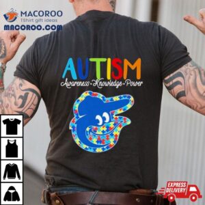 Baltimore Orioles Autism Awareness Knowledge Power Tshirt