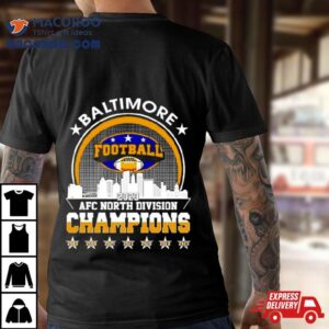 Baltimore Ravens Football Afc North Division Champions Skyline Tshirt