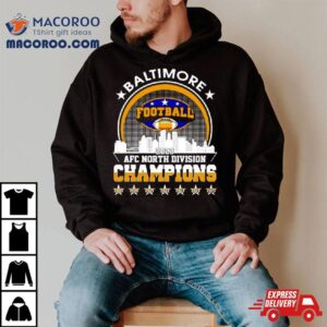 Baltimore Ravens Football Afc North Division Champions Skyline Tshirt