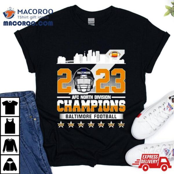 Baltimore Ravens Football 2023 Afc North Division Champions Shirt