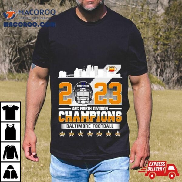 Baltimore Ravens Football 2023 Afc North Division Champions Shirt