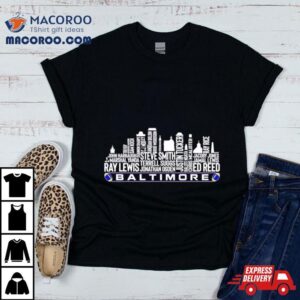 Baltimore Ravens Football Legend Baltimore City Skyline Tshirt