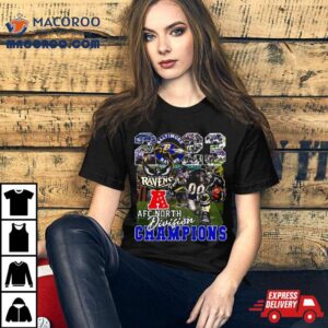 Baltimore Ravens Mascot Afc North Division Champions Tshirt