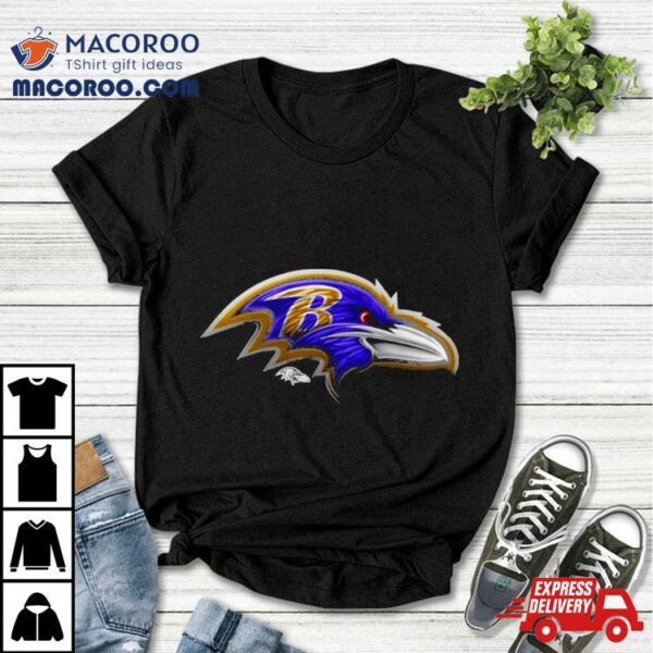 Baltimore Ravens Midnight Mascot Retro T Shirt