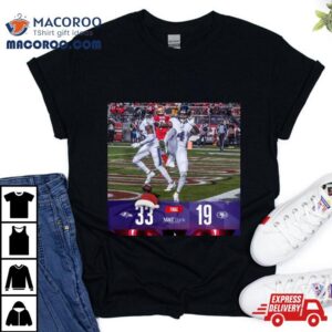 Baltimore Ravens Win San Francisco Ers Nfl Christmas Gameday Final Score Tshirt