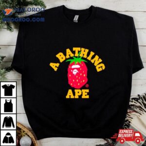 Bape Strawberry College Tshirt