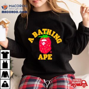 Bape Strawberry College Tshirt