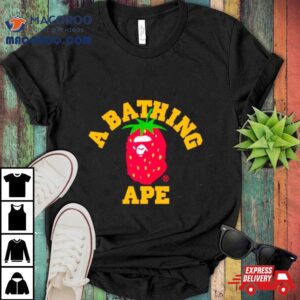 Bape Strawberry College Tshirt