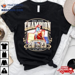 Barrel Racing Champion Brittany Pozzi Tonozzi Tshirt