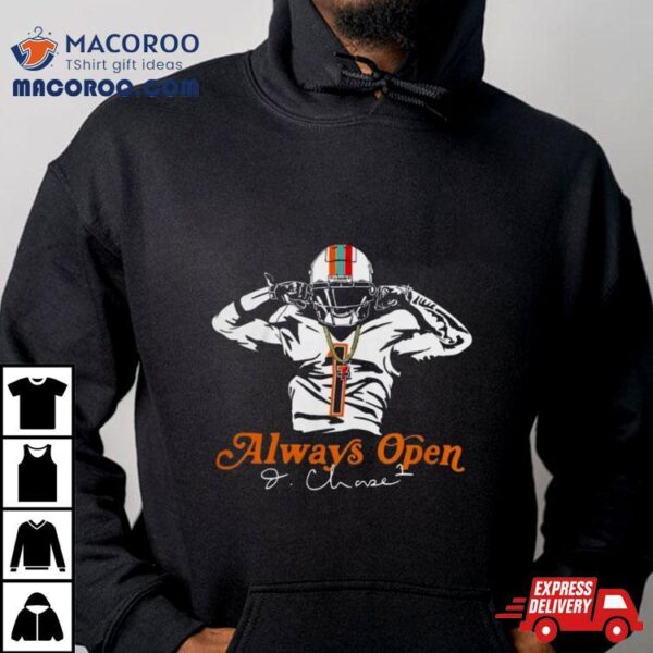 Bengals Ja’marr Chase Always Open Signature T Shirt