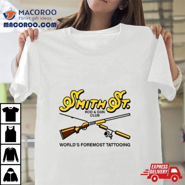 Bert Krak Smith St Rod & Gun Club World’s Foremost Tattooing T Shirt