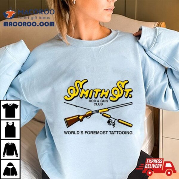 Bert Krak Smith St Rod & Gun Club World’s Foremost Tattooing T Shirt