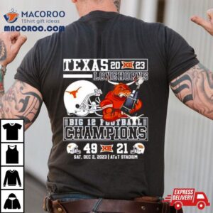 Bevo Texas Longhorns 2023 Big 12 Football Champions 49 21 T Shirt