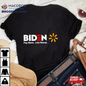 Biden Pay More Live Worse China Flag Tshirt