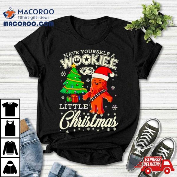 Bigfoot Santa Have Yourself A Wookiee Little Christmas Shirt