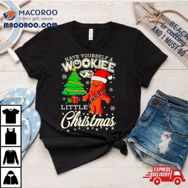 Bigfoot Santa Have Yourself A Wookiee Little Christmas Shirt