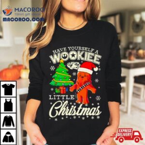 Bigfoot Santa Have Yourself A Wookiee Little Christmas Tshirt