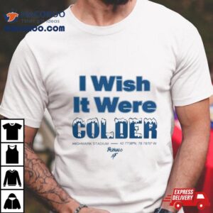 Bills I Wish It Were Colder Buffalo Af Tshirt