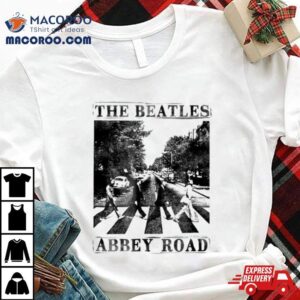 Black And White The Beatles Abbey Road Tshirt