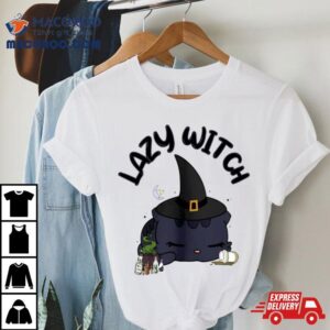 Black Cat Lazy Witch Tshirt