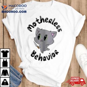 Black Cat Motherless Behavior Shirt