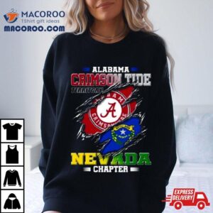 Blood Inside Me Alabama Crimson Tide Territory Nevada Chapter Tshirt