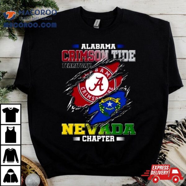 Blood Inside Me Alabama Crimson Tide Territory Nevada Chapter 2023 Shirt