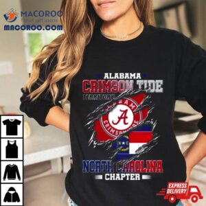 Blood Inside Me Alabama Crimson Tide Territory North Carolina Chapter Tshirt