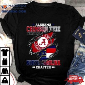 Blood Inside Me Alabama Crimson Tide Territory North Carolina Chapter Tshirt