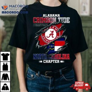 Blood Inside Me Alabama Crimson Tide Territory North Carolina Chapter Tshirt